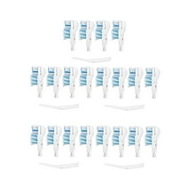20x Sensitive Oral B Replacement Heads Electric Toothbrush Heads Dual Clean Rotating Sets Compatible with Braun Oral B Cross Action Power