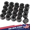 thumbnail image 1 of 20x Set OPEN END LUG NUTS BULGE ACORN 1/2"X20 WHEEL NUT BLACK FINISH For FORD, 1 of 9