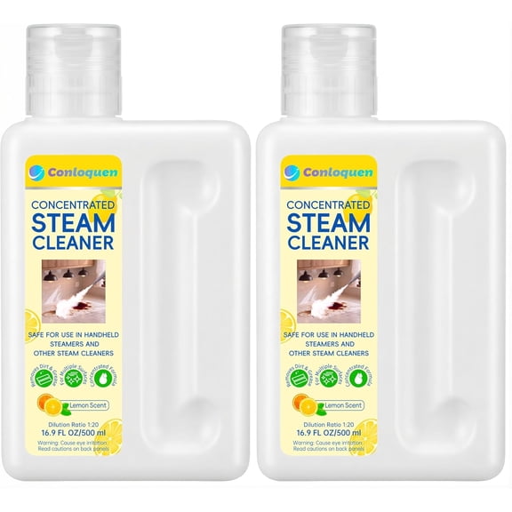 20x Steam Mop Solution Concentrate, Lemon Scent, Makes 5.28 Gallons, 2 Pack