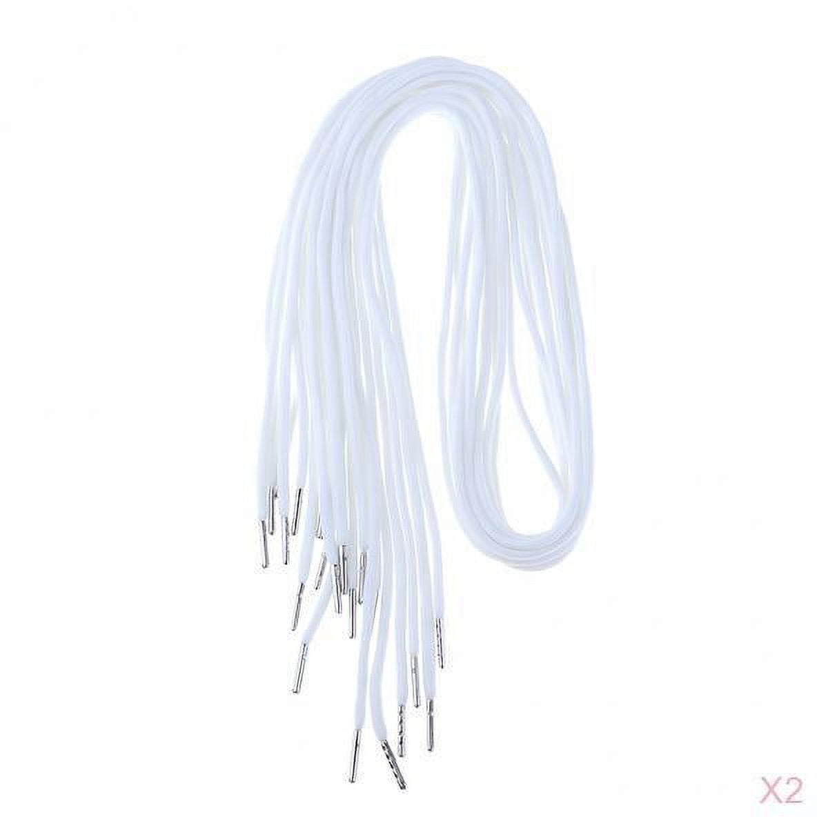 Two White Drawstrings 20x White Replacement Drawstrings for Pants Sweatpants Hoodies 1 ...