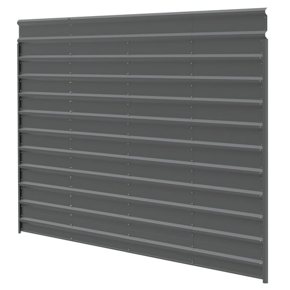 Arrow 9 x 20 x 69 ft Charcoal Single Wall Kit For Steel Carport