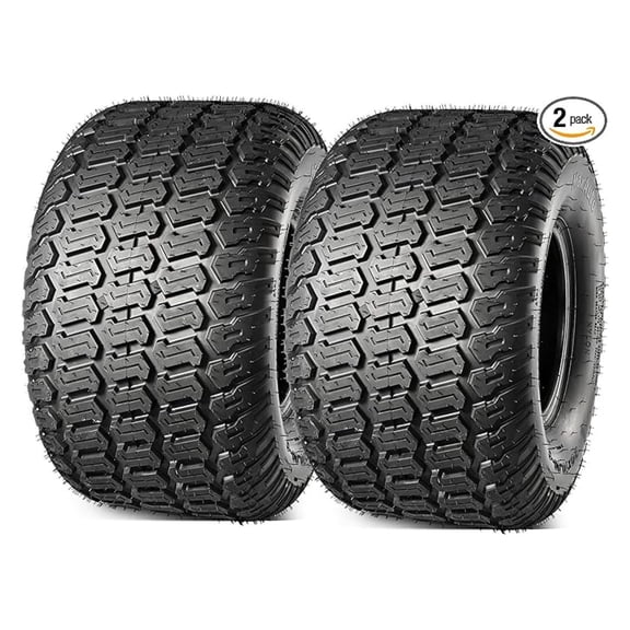 20x10.00-8 Lawn Mower Tires, 20x10-8 Tractor Turf Tire, 20x10x8 NHS Tires, 4PR/Ply Tubeless, Set of 2