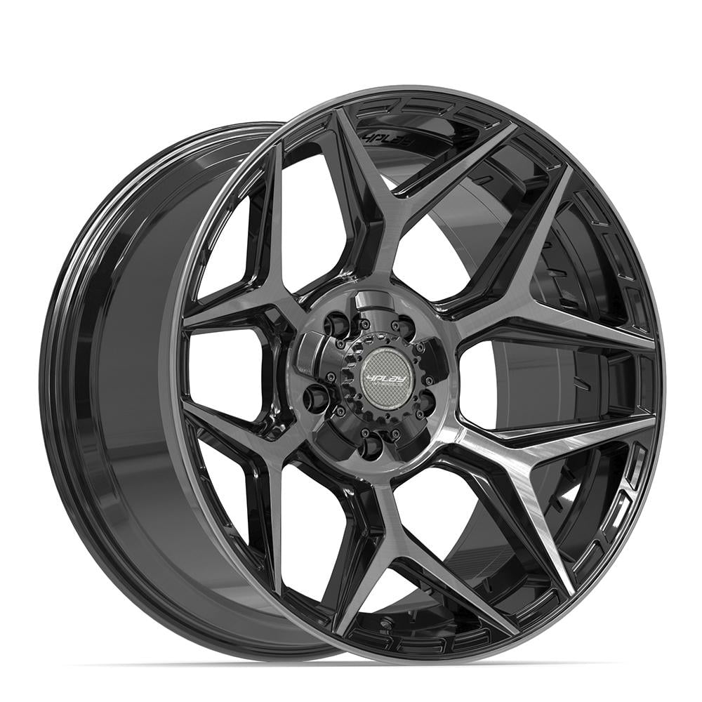 4PLAY Wheels 4P06 20 Inch Rim Fits 5x127 & 5x139.7 20x10 Gloss Black ...