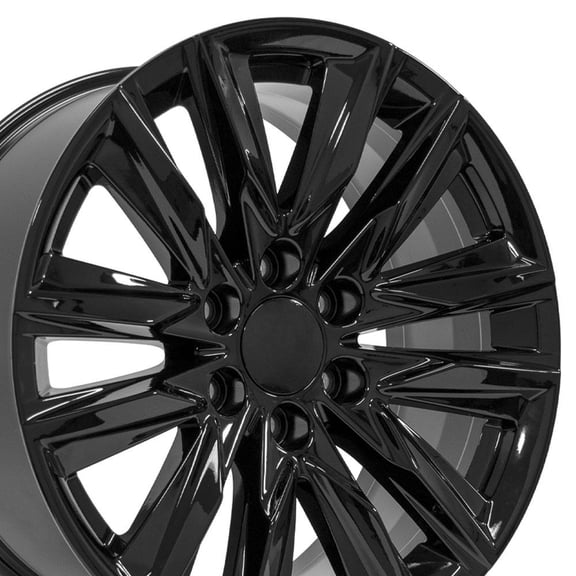 OE Wheels CA91 20 Inch Rims Fit Escalade Sport Style 6x139.7 20x9 Gloss Black - Hollander 4869 (Set of 4)