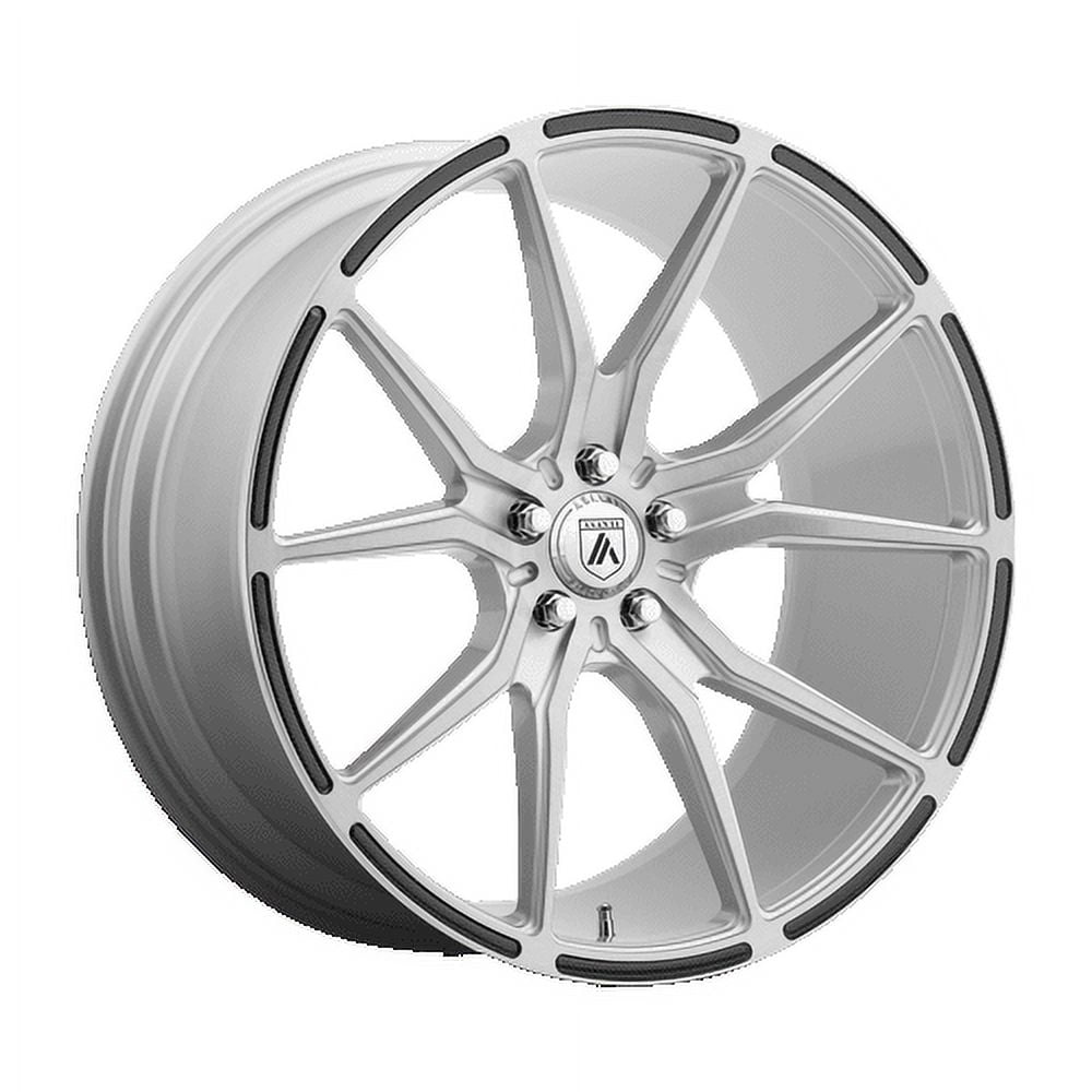 20x10.5 Asanti Black ABL-13 VEGA Brush Silv Carbon Fiber Ins Wheel 5x120 (38mm)