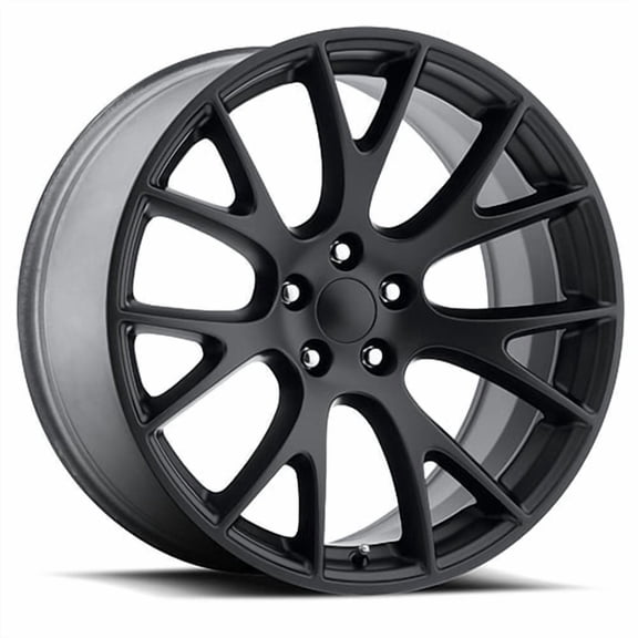20x10.5 inch Rim FR 70 for Dodge Hellcat Satin Black Wheel - 5x115mm Bolt-Pattern - 25mm Offset - 71.5mm Hub-Size