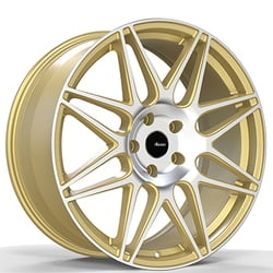20x10 Advanti Racing 88G Classe Gold W/Machined Face Wheel 5x120 (30mm)