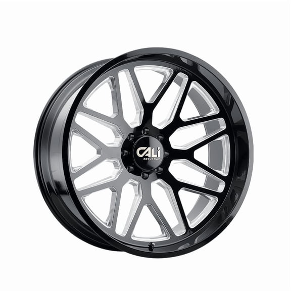 CALI OFF-ROAD INVADER 9115 GLOSS BLACK MILLED 10-20