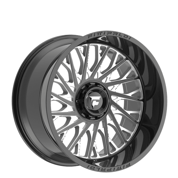 20x10 Fittipaldi Offroad FA08BM Gloss Black Milled Wheel 8x6.5 (-19mm)