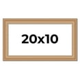thumbnail image 1 of 20x10 Frame Charleston Honey Brown Solid Wood Picture Frame Width 1.75 Inches | Interior Depth 0.5, 1 of 8