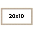 thumbnail image 1 of 20x10 Frame Grey Solid Wood Picture Frame Width 1 Inches | Interior Frame Depth 0.5 Inches |, 1 of 8