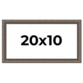 thumbnail image 1 of 20x10 Frame Silver Real Wood Picture Frame Width 1.25 Inches | Interior Frame Depth 0.5 Inches |, 1 of 8