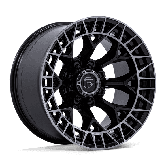 20x10 Fuel FC873 Charger Gloss Black Brushed Face Dark Tint Wheel 8x180 (-18mm)