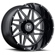 20x10 Hostile H108 Sprocket Blade Cut Blk Milled Wheel 8x6.5 -19mm