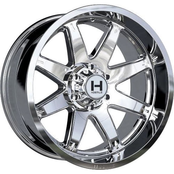 20x10 Hostile H109 Alpha Armor Plated (Chrome) Wheel 6x5.5 (-19mm)