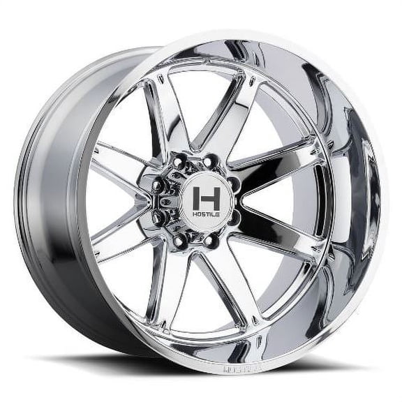 20x10 Hostile H109 Alpha Armor Plated (Chrome) Wheel 8x6.5 (-19mm)