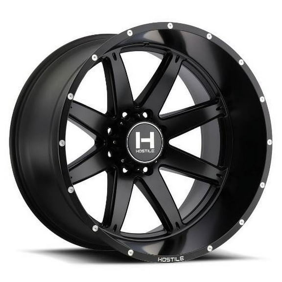20x10 Hostile H109 Alpha Asphalt (Satin Black) Wheel 8x170 (-19mm)