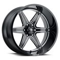 thumbnail image 1 of 20x10 Hostile H117 Venom Blade Cut (Blk Milled) Wheel 6x5.5 (-19mm), 1 of 2