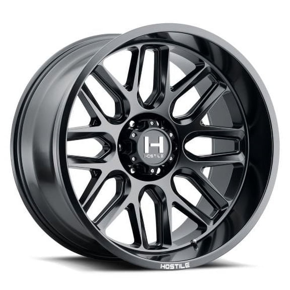 20x10 Hostile H120 Vulcan Asphalt (Satin Black) Wheel 6x135 (-19mm)