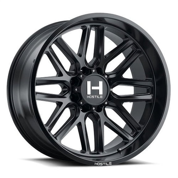 20x10 Hostile H120 Vulcan Asphalt (Satin Black) Wheel 8x6.5 (-19mm)