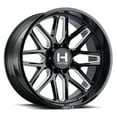 thumbnail image 1 of 20x10 Hostile H120 Vulcan Blade Cut (Black Milled) Wheel 8x180 (-19mm), 1 of 2