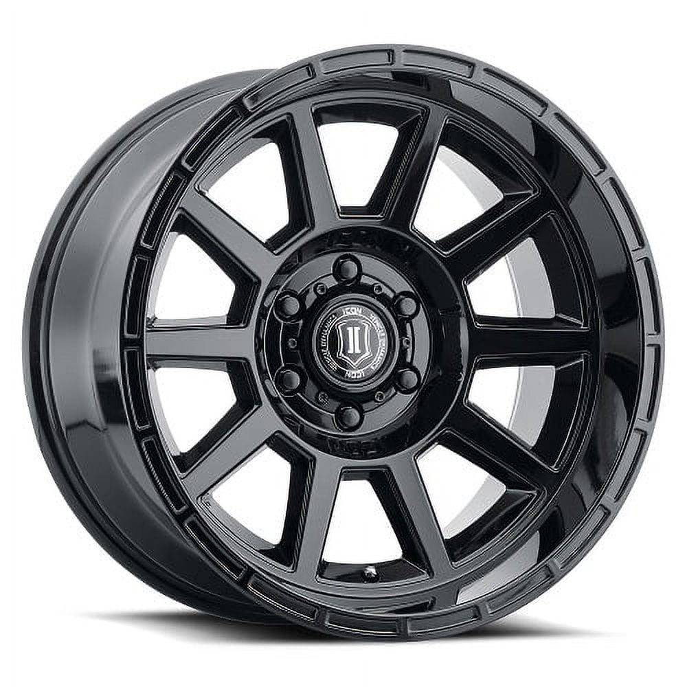 20x10 Icon Alloys Recoil Gloss Black Wheel 6x135 (-24mm) Fits select: 2004-2023 FORD F150, 2014-2023 FORD EXPEDITION