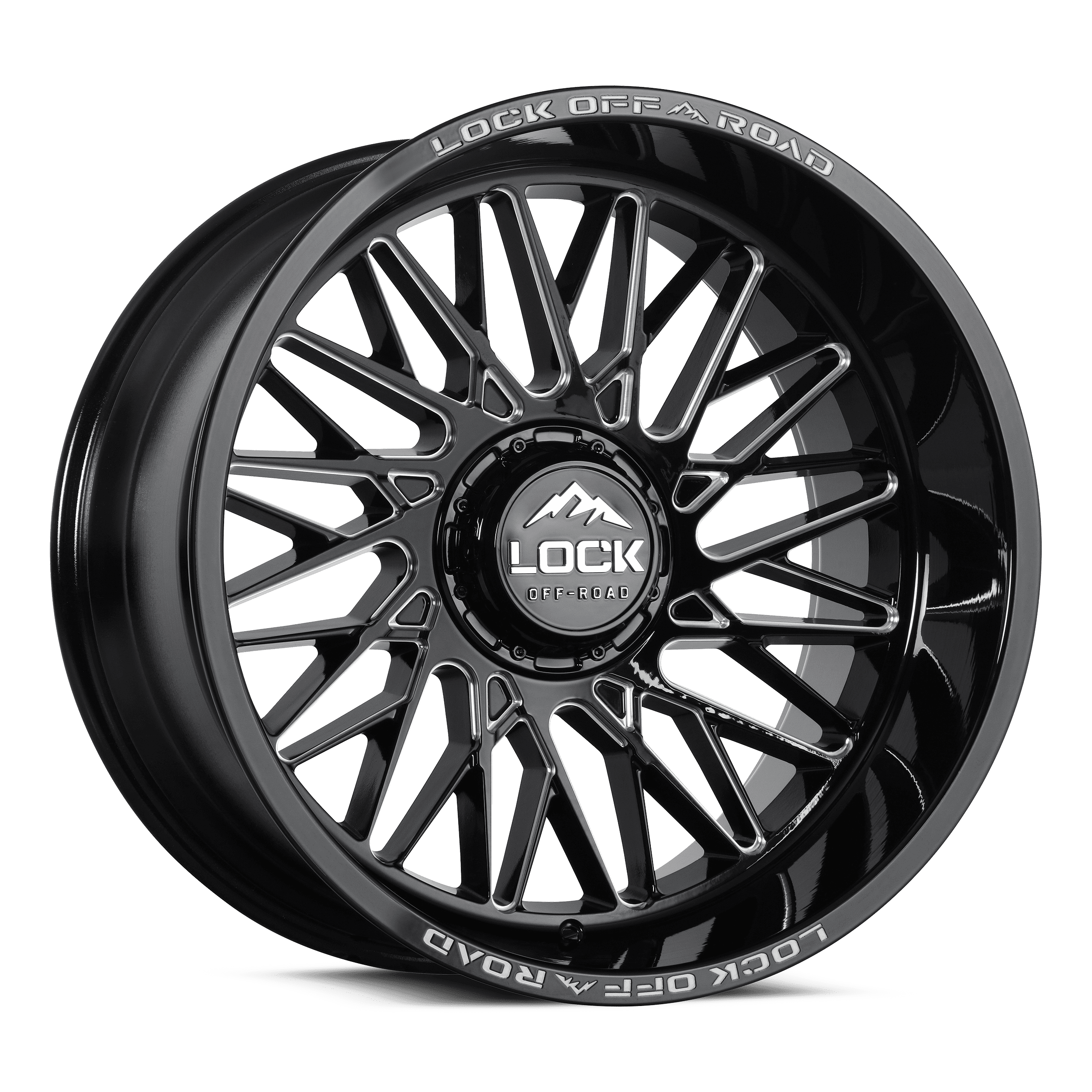 Lock Off-Road Lock Extreme Bandit Gloss Black Milling 10-20