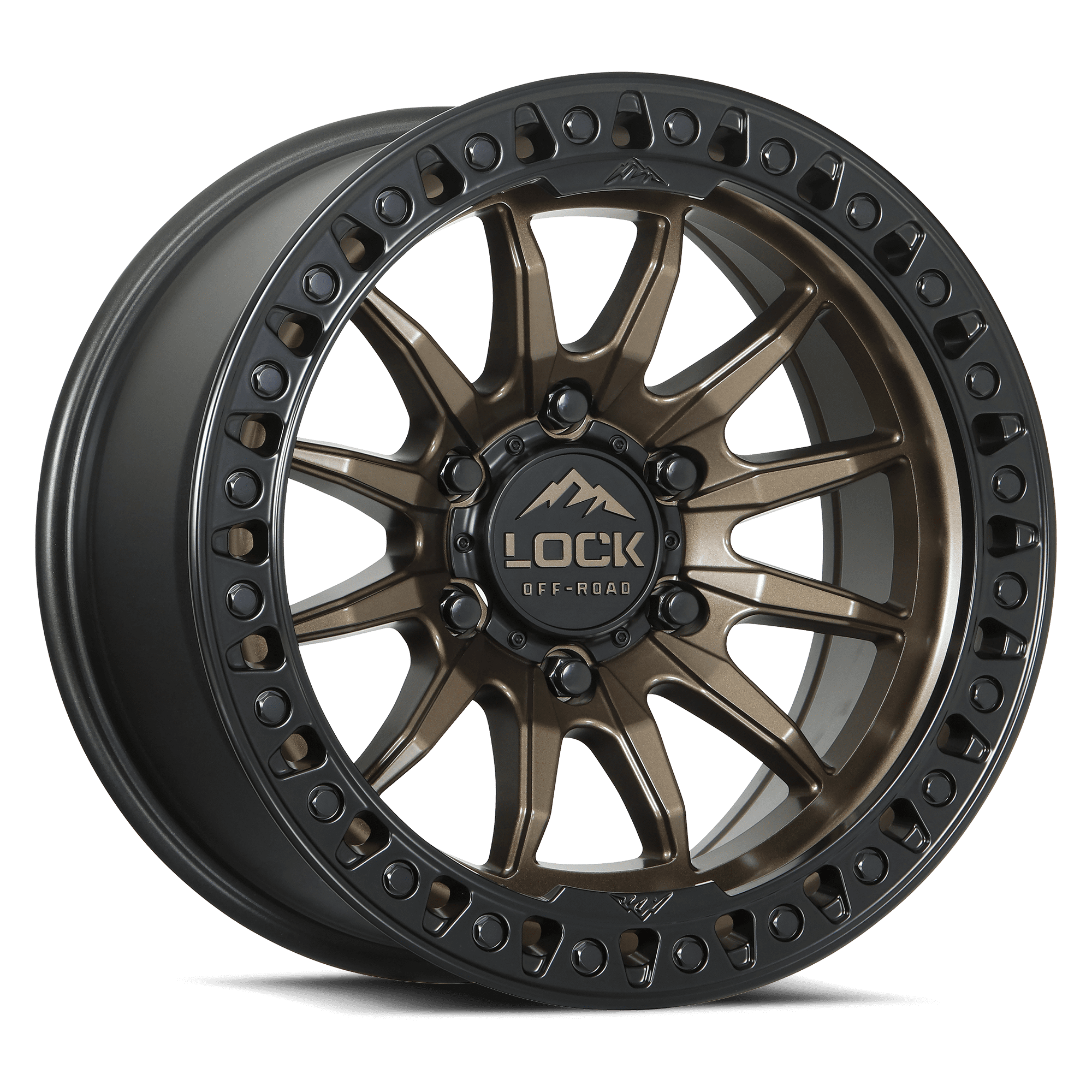 Lock Off-Road Trail Matte Bronze with Matte Black Ring 10-20