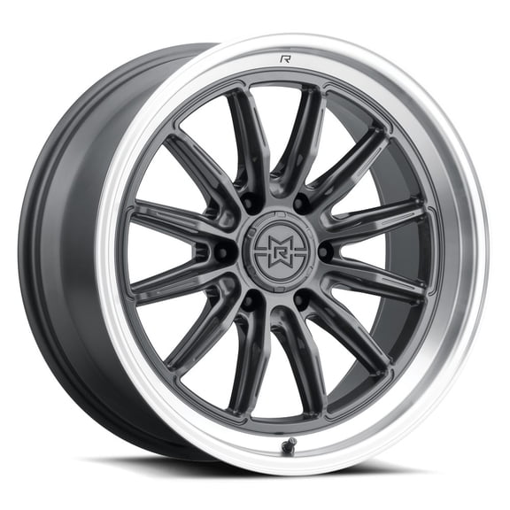 20x10 Method MR803 Raised Gloss Titanium - Machined Lip Wheel 6x5.5 (-18mm)