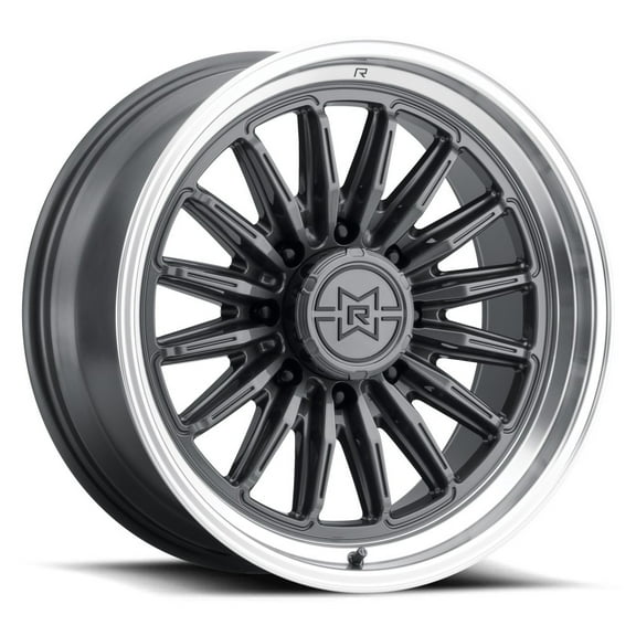 20x10 Method MR803 Raised Gloss Titanium - Machined Lip Wheel 8x6.5 (-18mm)
