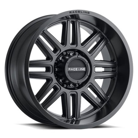 20x10 Raceline 948B Split Satin Black Wheel 5x5 (-19mm)
