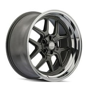 20x10 Ridler 610 Grey/Polished Lip Wheel 5x5 (0mm)