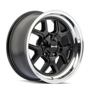 20x10 Ridler 610 Matte Black/Polished Lip Wheel 5x4.75 0mm