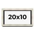 thumbnail image 1 of 20x10 Shadow Box Frame Silver | 1.625 Inches Deep Real Wood Contemporary Shadowbox Display Frame |, 1 of 7