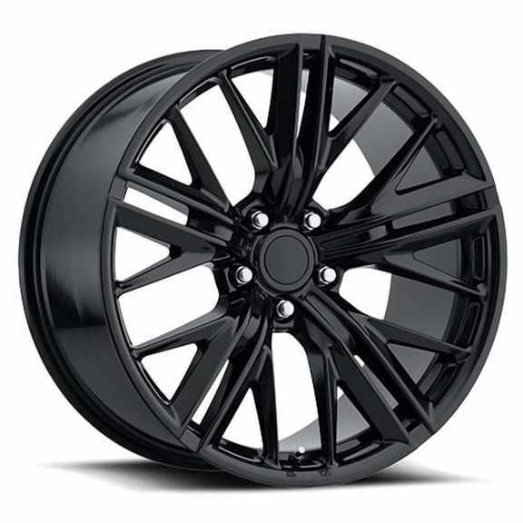 20x10" Size Fits FR 28 ZL1 Camaro Gloss Black Wheel - 5x120.65 Bolt-Pattern - 32mm Offset - 66.9" Hub-Size