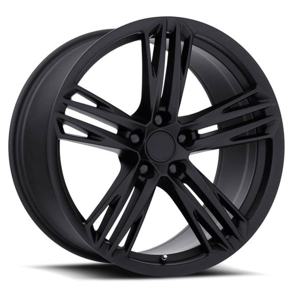 New 20x10 Inch Wheel for Camaro ZL1 1LE FR 35F Style 20 inch Flow Form Satin Black Alloy Rim 5x120.65 Bolt-Pattern 35mm Offset - Factory Reproduction Wheel