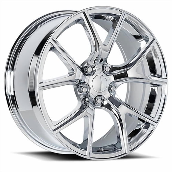 20x10" Size Fits FR 75 for Jeep Trackhawk Chrome Wheel - 5x5" Bolt-Pattern - 50mm Offset - 71.5mm Hub-Size