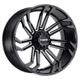 thumbnail image 1 of 20x10 Tuff T21 GLOSS BLACK W/ MILLED SPOKES Wheel 5x5/5x5.5 (-19mm), 1 of 3