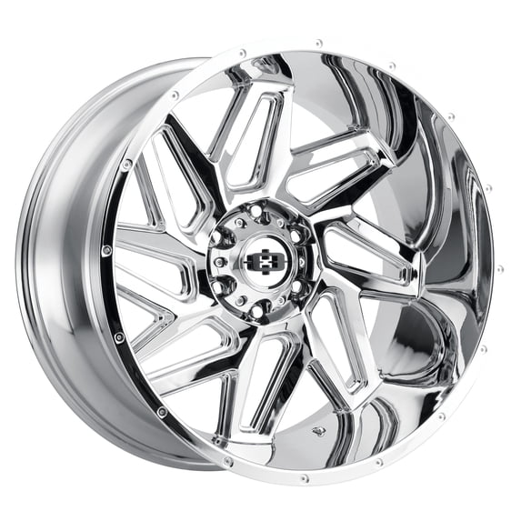 20x10 Vision 361 Spyder Chrome Wheel 5x5.5 (-25mm)