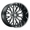 thumbnail image 1 of 20x10 Vision 402 Riot Gloss Black Machined Face Wheel 5x5.5 (-25mm), 1 of 2