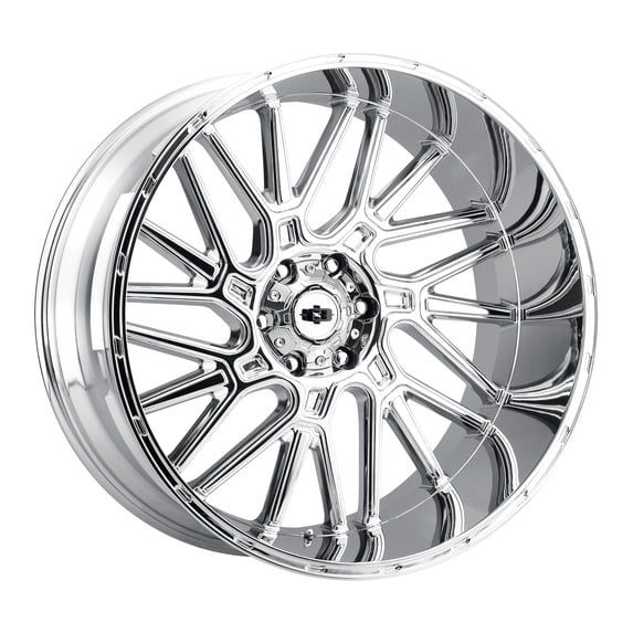 20x10 Vision 404 Brawl Chrome Wheel 5x5 (-25mm)
