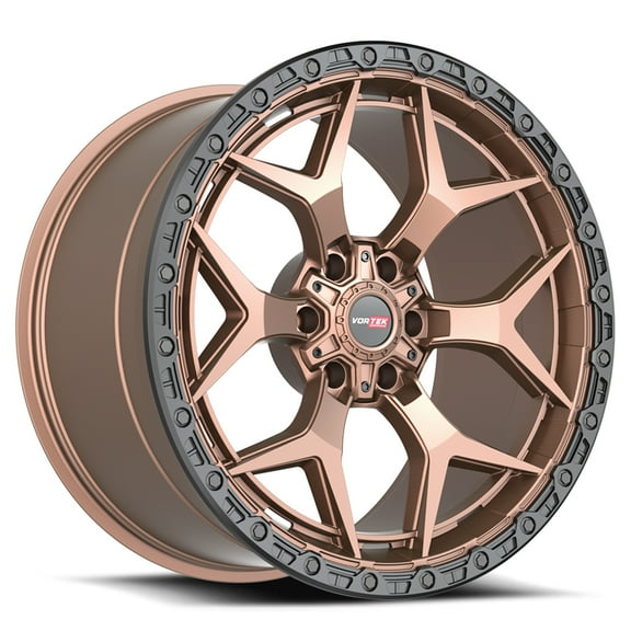 20x10 Vortek VRT-603 Matte Bronze With Black Bead Ring Wheel 6x135/6x5.5 (-12mm)