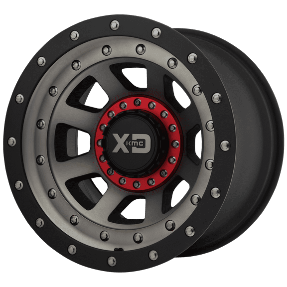 XD XD137 Fmj 20x10 8x6.5 Satin Black Dark Tint Wheel 20" -18mm Rim
