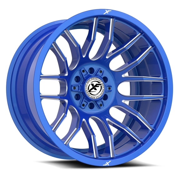 20x10 XF Off-Road XF-232 Anodized Blue & Milled Wheel 6x135/6x5.5 (-24mm)