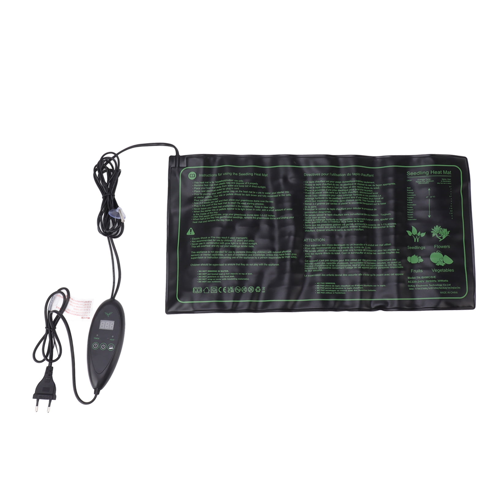 20x10inch Seedling Heat Mat Digital Thermostat Combo Set Plants