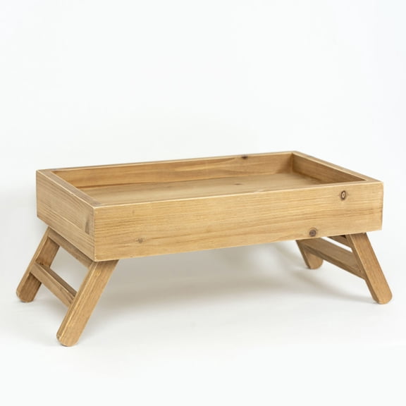20" X 10" 12" Wood Tray Table