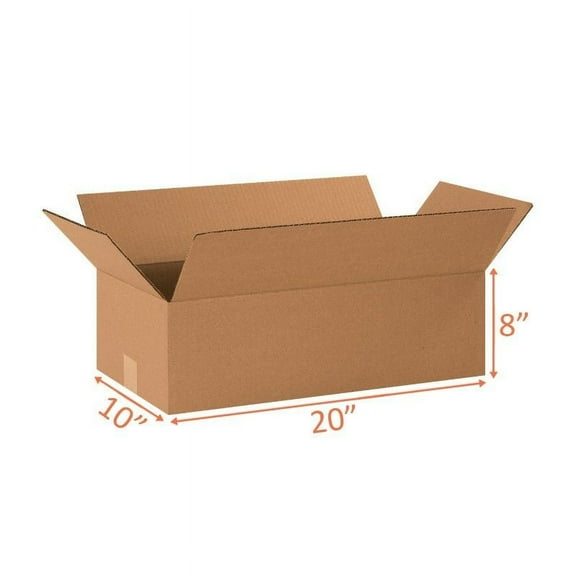 20x10x8 Size Shipping and Packing Box - Cardboard Quantity per Order: 25