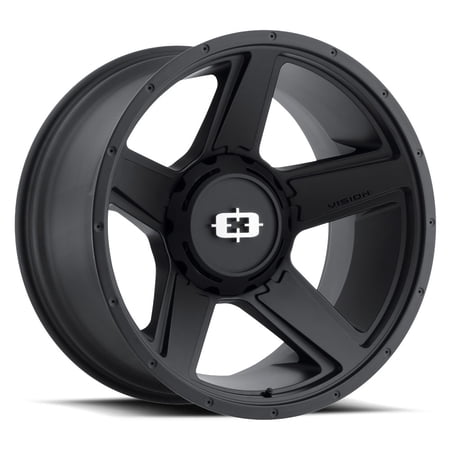 20x11.5 Vision Off-Road 390 Empire Satin Black Wheel 8x6.5 (-44mm)