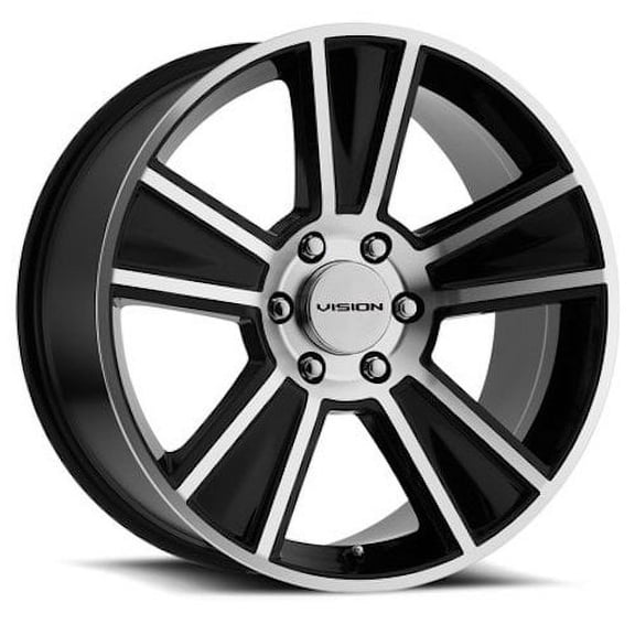 Vision Stunner 20x11 5x120 40et Gloss Black Machined Face Wheel