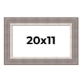 thumbnail image 1 of 20x11 Frame Grey Real Wood Picture Frame Width 2.75 Inches | Interior Frame Depth 0.5 Inches |, 1 of 8